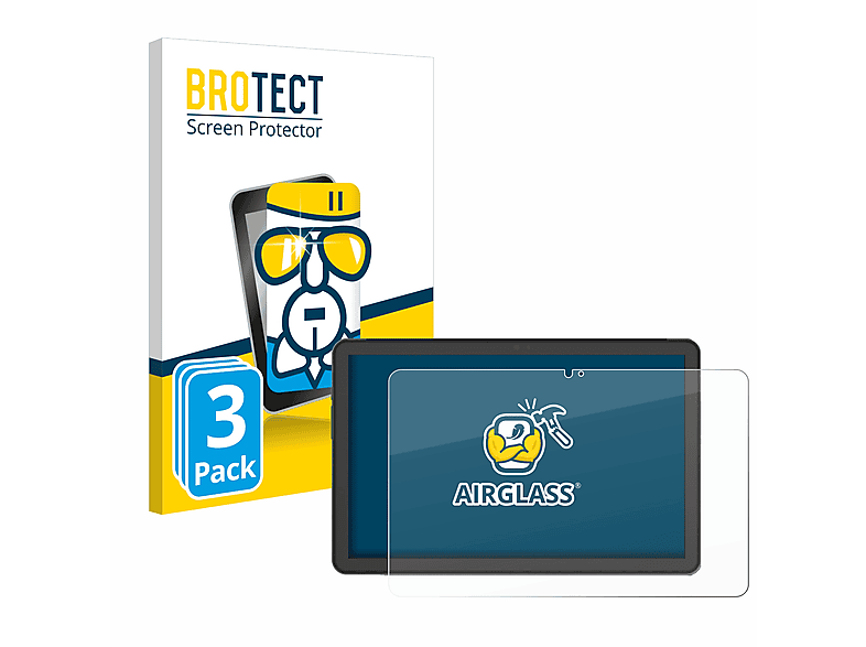 BROTECT 3x Airglass klare Schutzfolie(für AGM Pad P1)