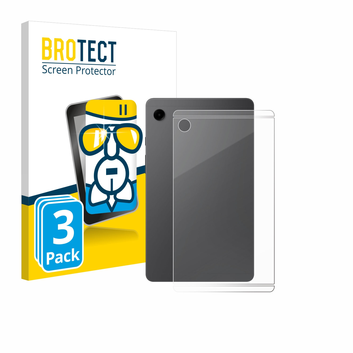BROTECT 3x Airglass Samsung klare A9 LTE) Schutzfolie(für Galaxy Tab