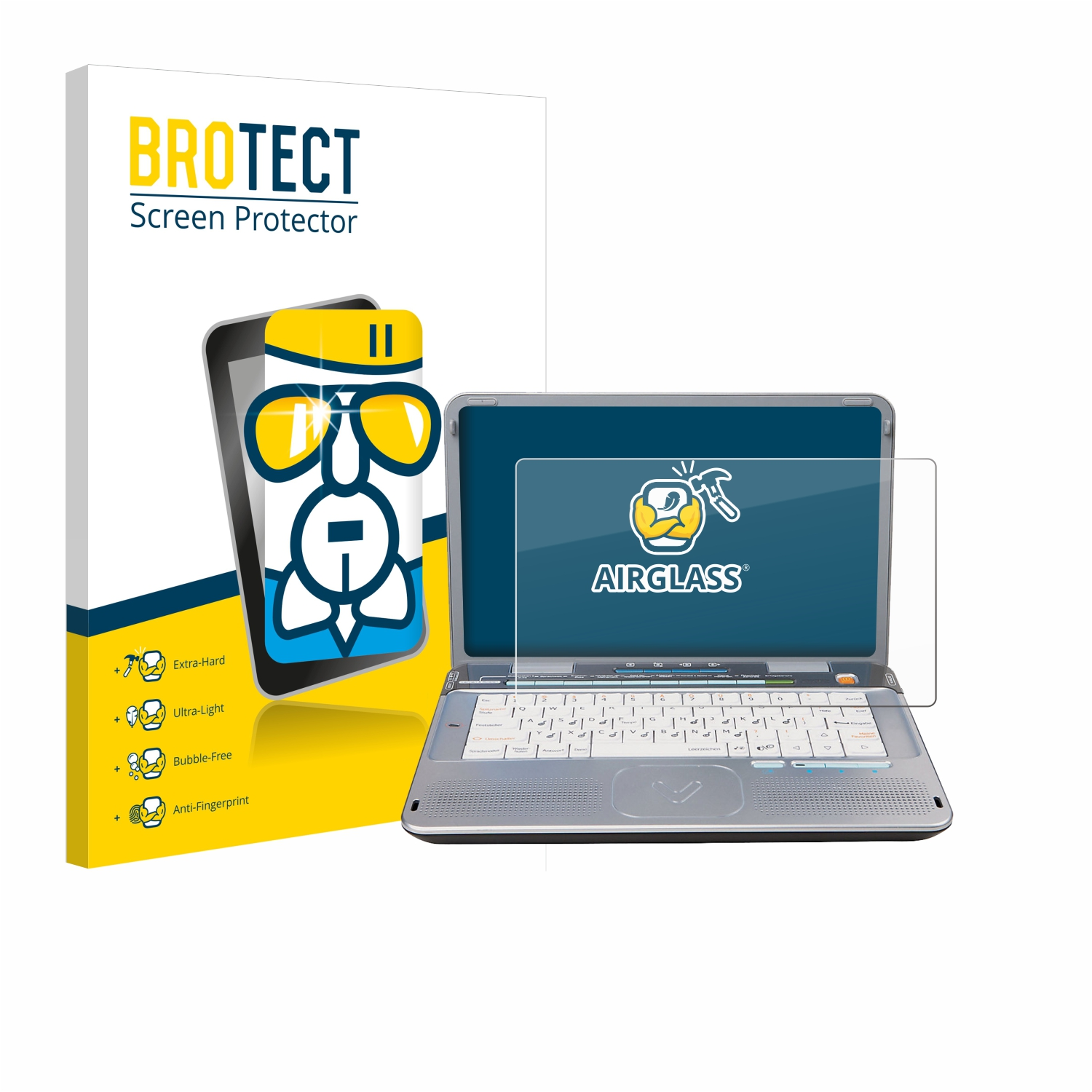 BROTECT Schutzfolie(für Power klare XL Vtech E/R) Airglass Laptop