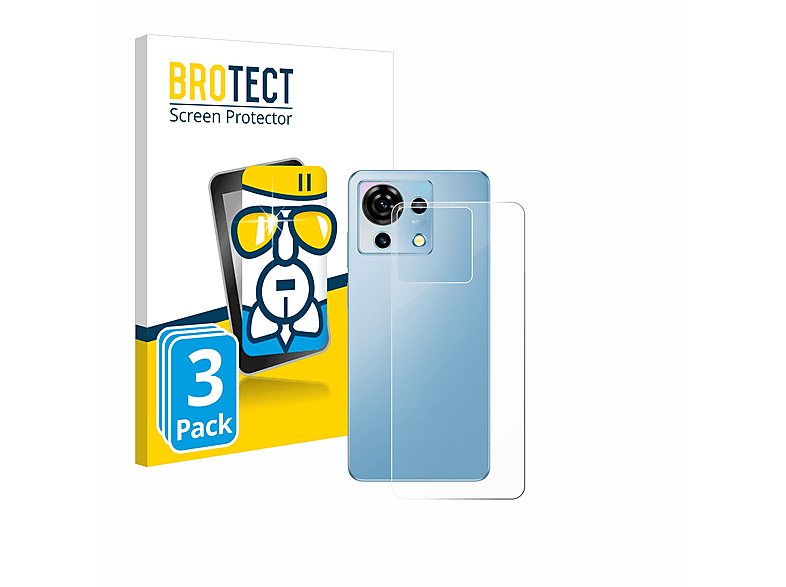 BROTECT 3x Airglass klare Schutzfolie(für ZTE Blade V50 Vita)