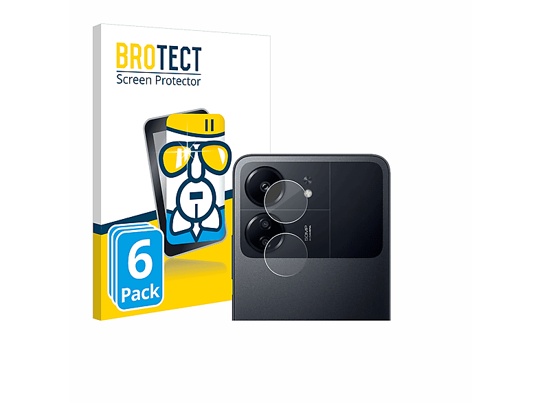 BROTECT 6x Airglass klare Schutzfolie(für Xiaomi Poco C65)
