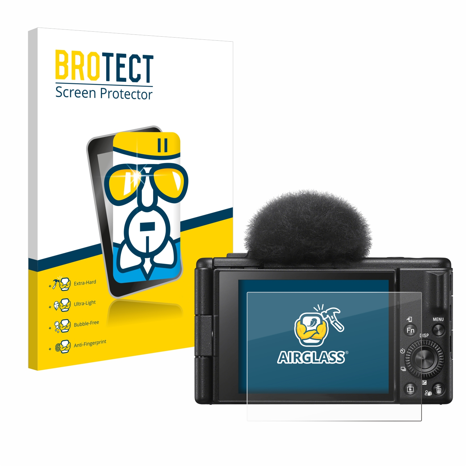 BROTECT Airglass klare Schutzfolie(für Sony ZV-1F)