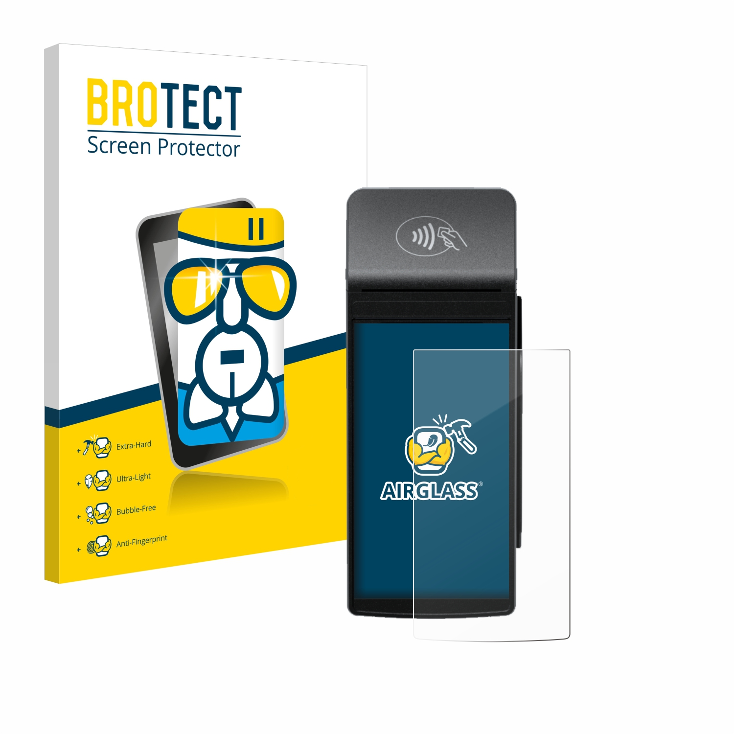 BROTECT Airglass klare Schutzfolie(für Adyen S1F2L)