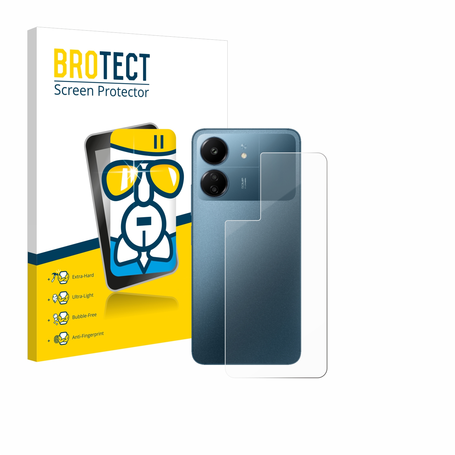 Airglass klare BROTECT Poco C65) Schutzfolie(für Xiaomi