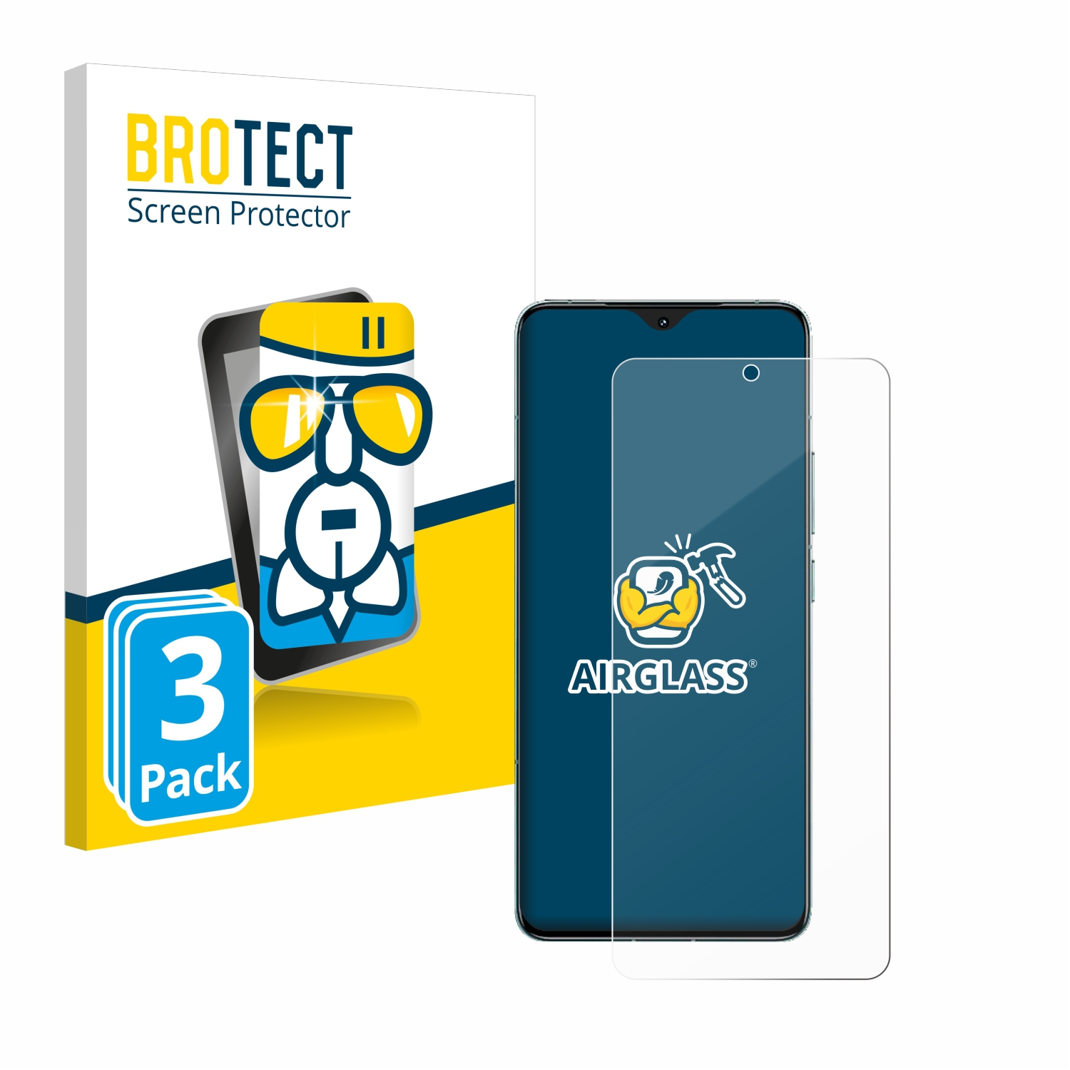 BROTECT 3x K70 Pro) klare Schutzfolie(für Redmi Airglass Xiaomi