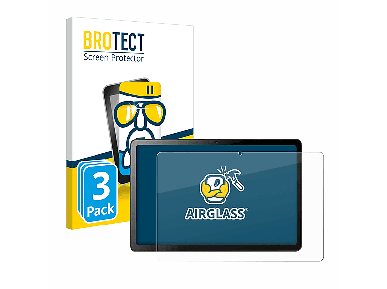 BROTECT 3x Airglass klare Schutzfolie(für Oscal Pad 18)