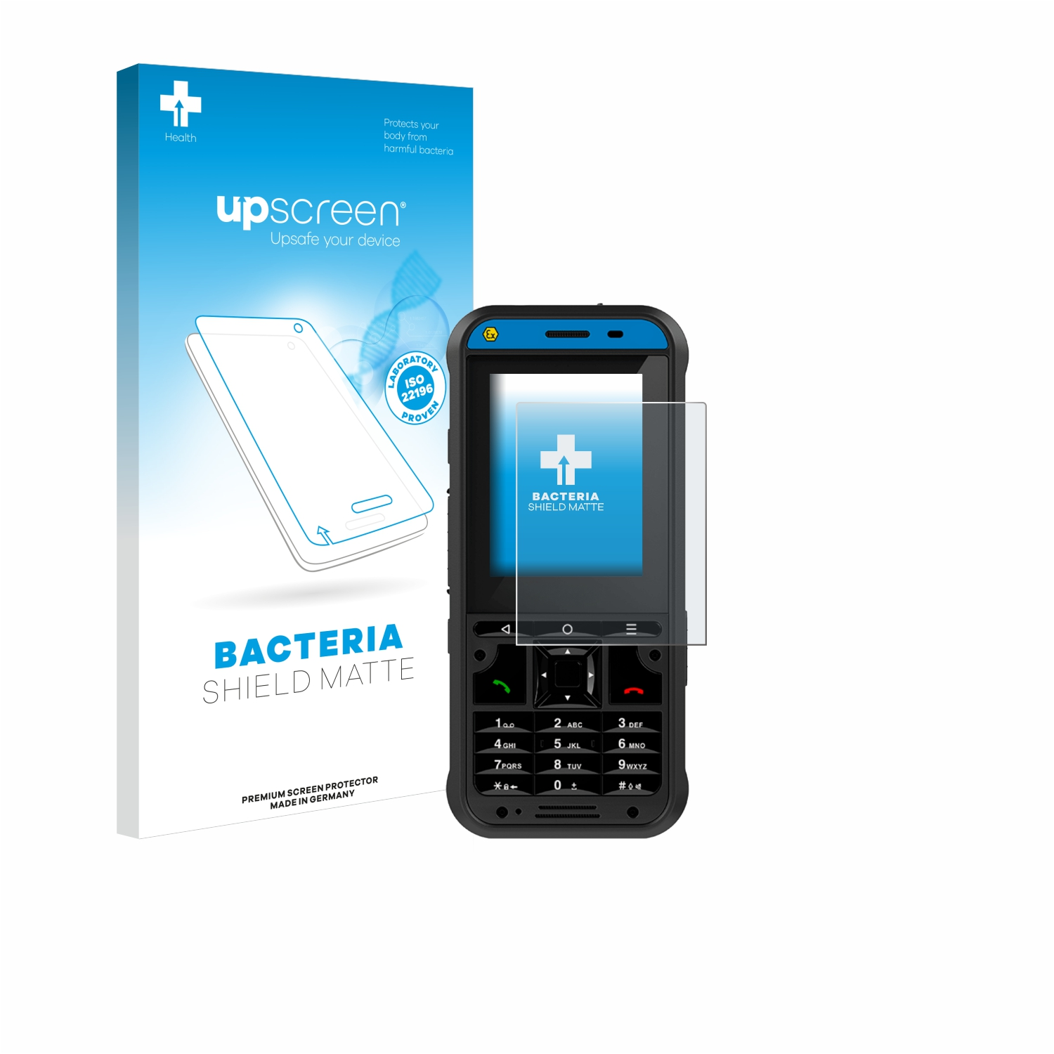 UPSCREEN antibakteriell DZ2) entspiegelt 10 Ex-Handy matte Schutzfolie(für Ecom