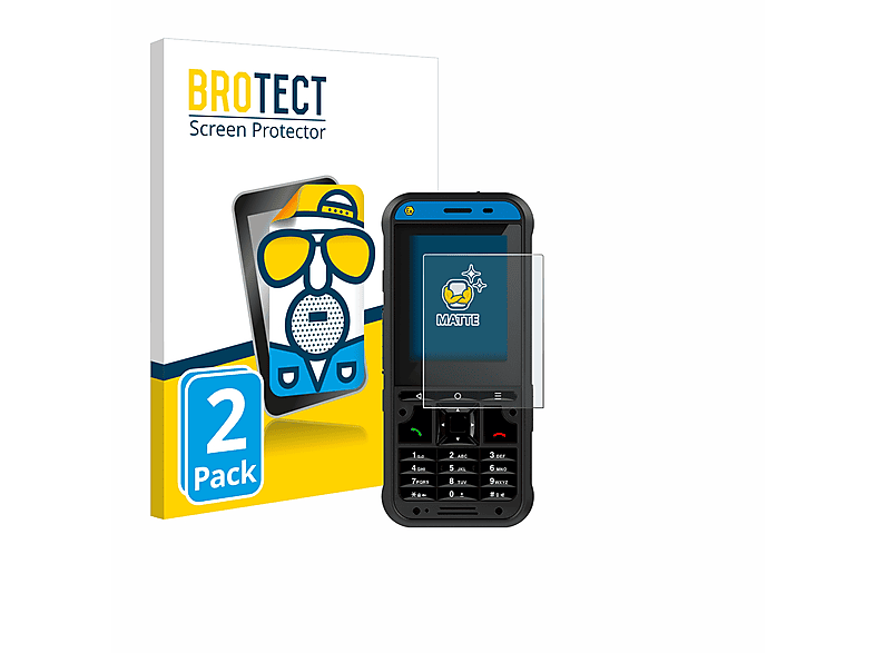 matte 2x Ecom 10 DZ1) Schutzfolie(für BROTECT Ex-Handy