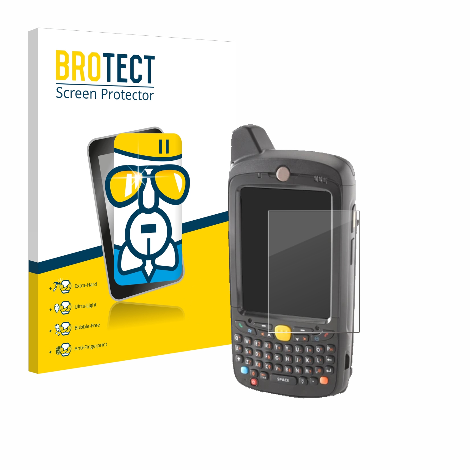 BROTECT Airglass klare Schutzfolie(für Motorola MC65)