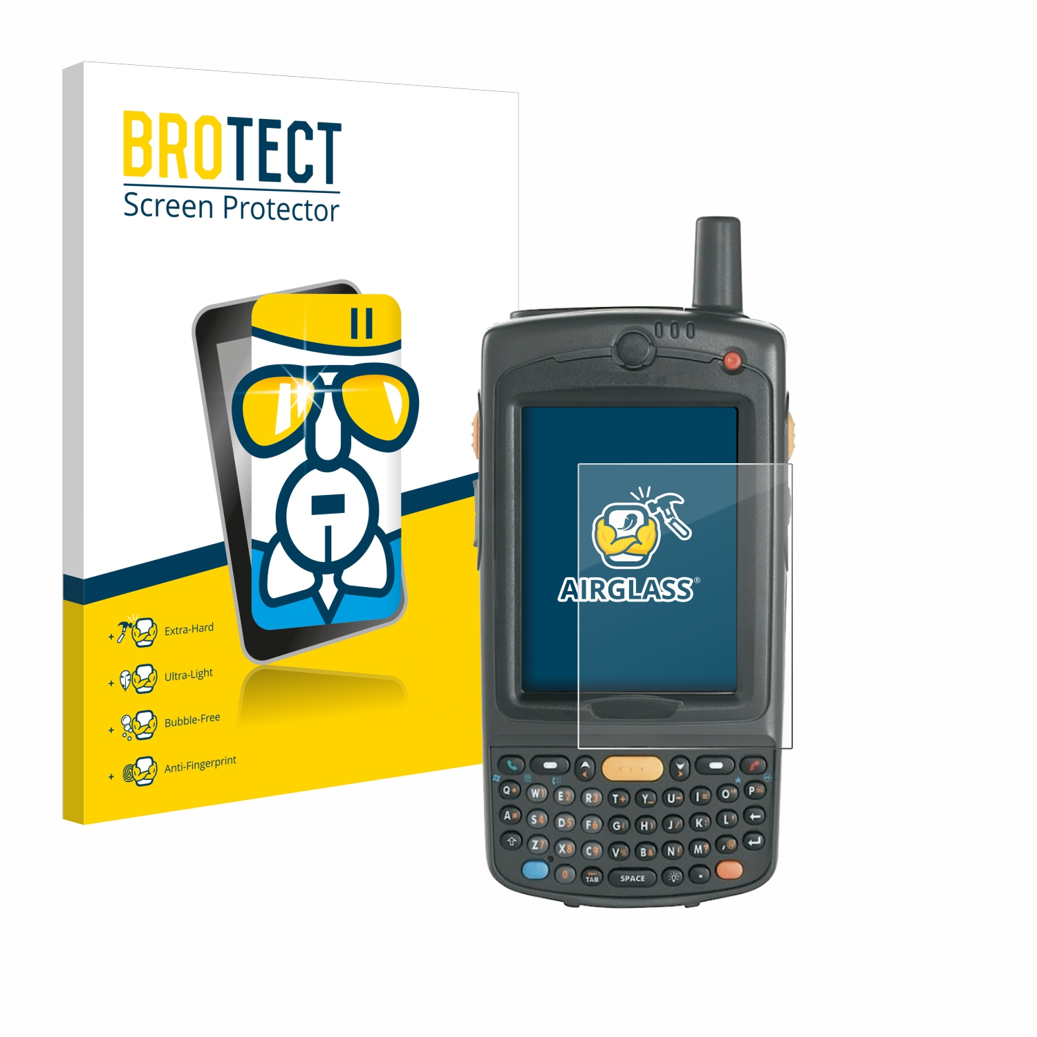 Schutzfolie(für Motorola klare BROTECT MC75A) Airglass