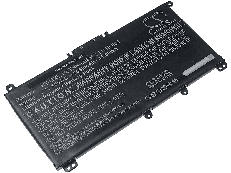 Akku 15Q-DY0002AU, 15-DW0105NL, 15-DW0087NR, 3550 Li-Polymer - VHBW kompatibel Pavilion HP 15Q-DS0019TU Notebook, mit 15-DW0076NF,