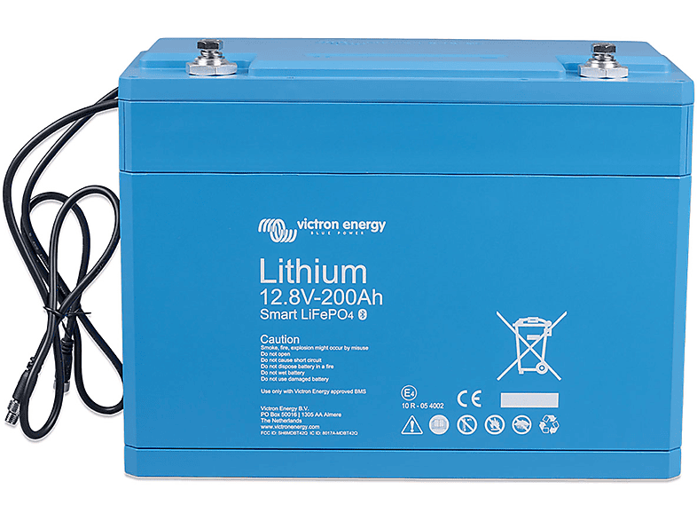 VICTRON ENERGY LiFePO4 12,8/200 Smart Batterie 12,8V 200Ah 2560Wh