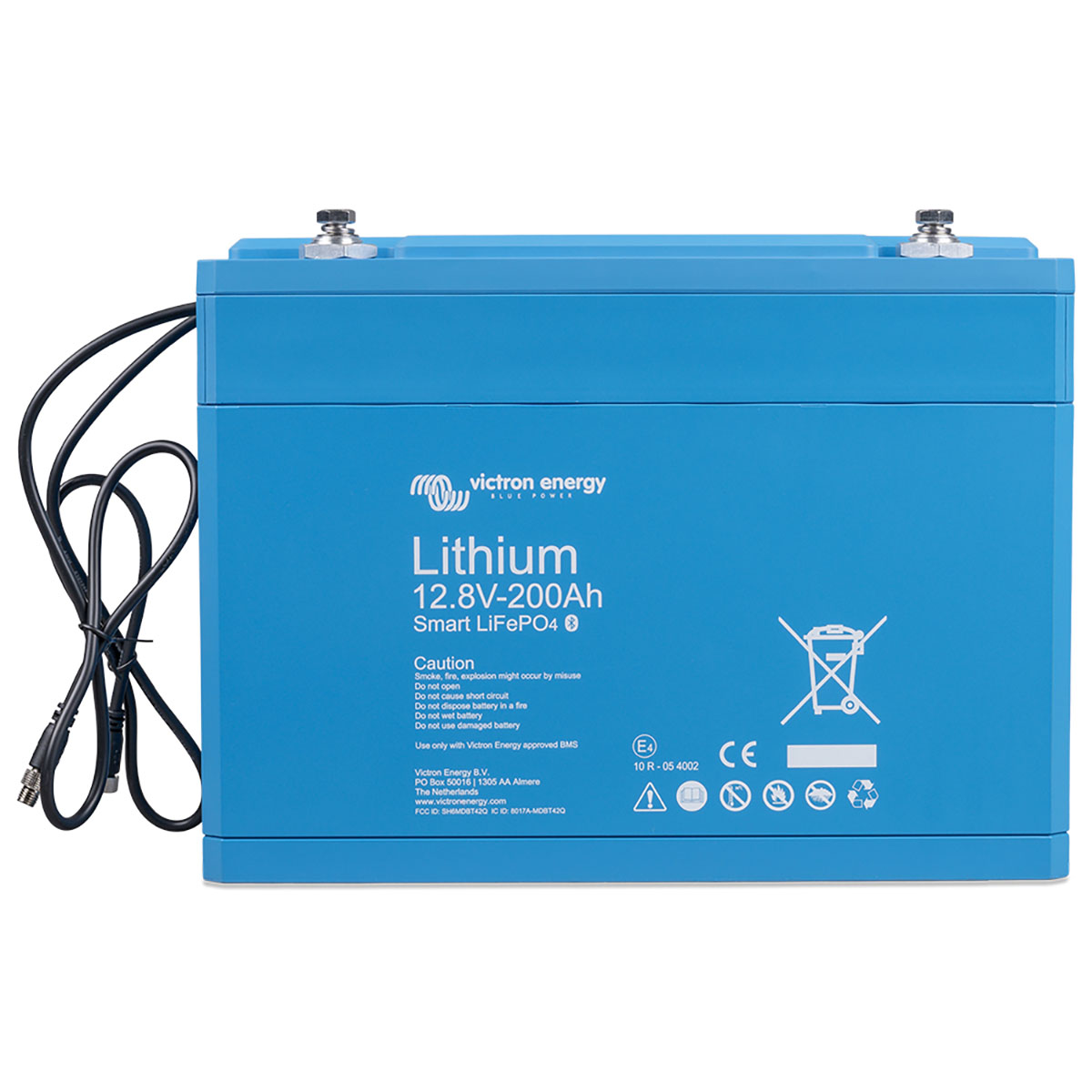 VICTRON ENERGY LiFePO4 Batterie LiFePO4 Smart 12,8V Akku 200Ah Akku 12,8/200 2560Wh