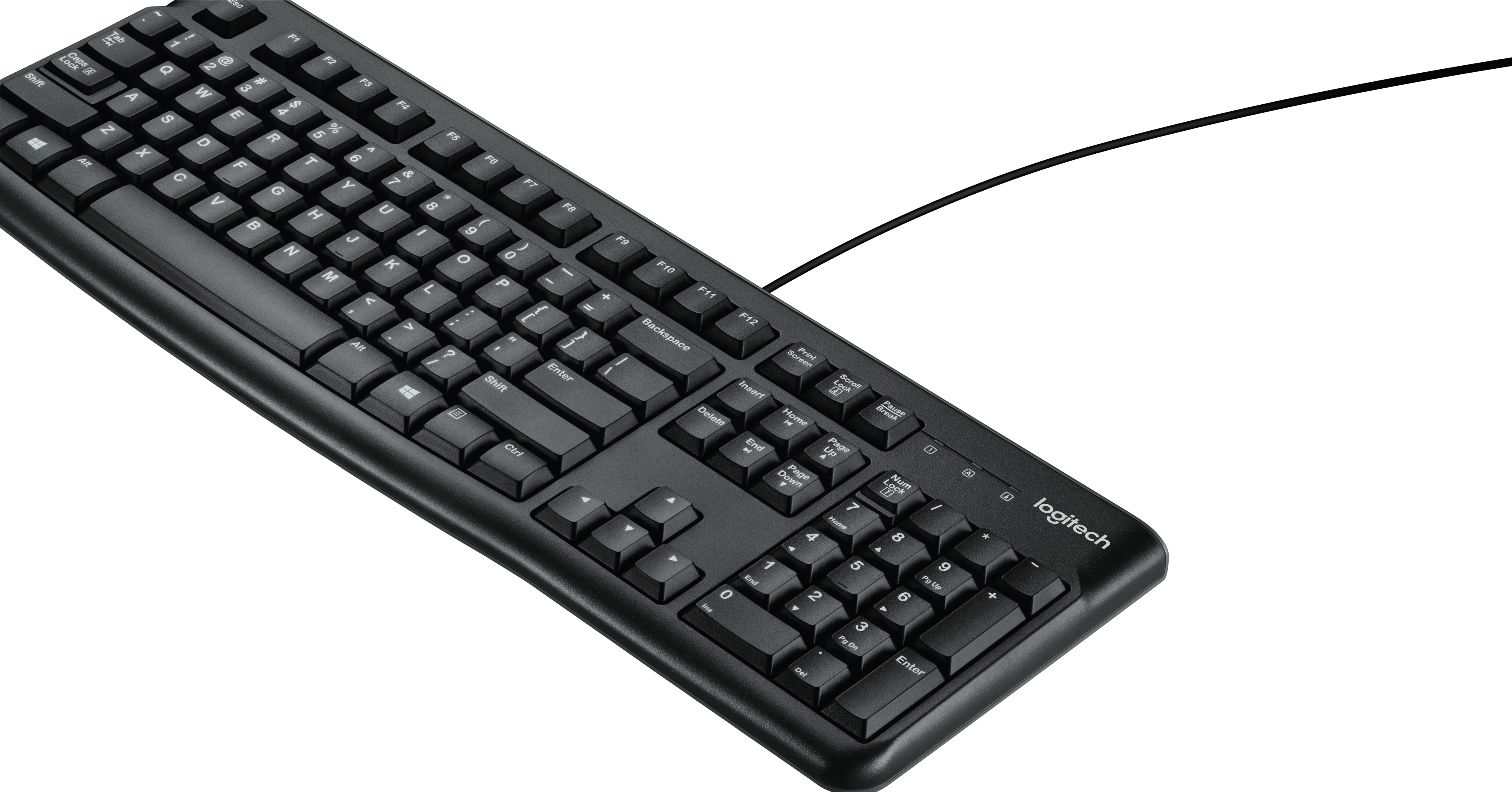 LOGITECH LOGI K120 Peripheriegeräte Zubehör, black (US) Keyboard & Corded Tastaturen