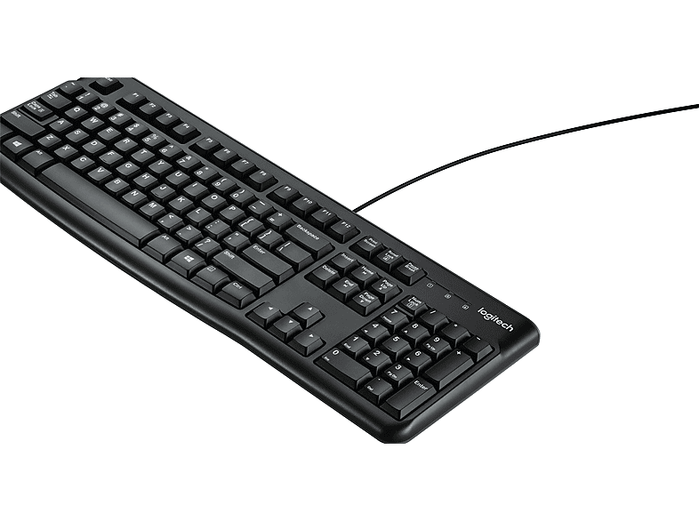 LOGITECH LOGI K120 Corded Keyboard black (US) Peripheriegeräte & Zubehör, Tastaturen