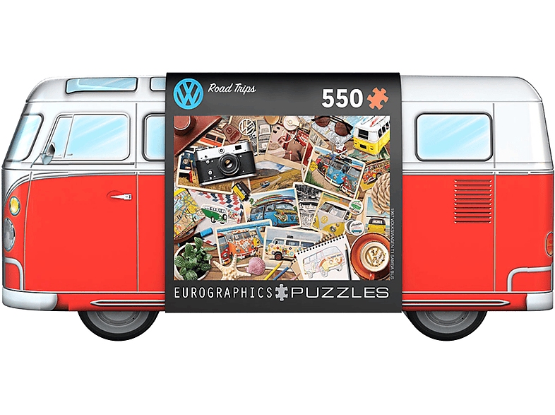 EUROGRAPHICS VW Bus Road Trips - in Puzzledose Puzzle | bis 1000 Teile