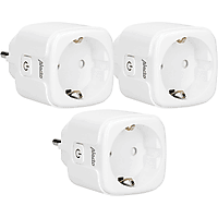 MediaMarkt ALECTO SMART-PLUG10 TRIPLE Smart wifi tussenstekker, 16A, 3680W, 3 pack Wit aanbieding