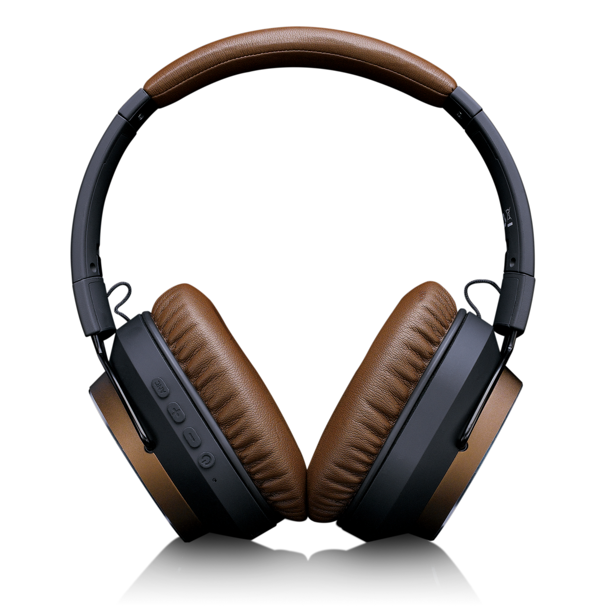 Headphone Over-ear Braun-Schwarz LENCO Noise Bluetooth Cancelling Active HPB-730BN (ANC) Bluetooth -, -
