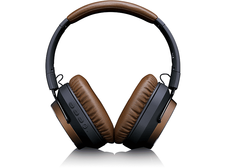 LENCO HPB-730BN - Active Noise Cancelling (ANC) -, Over-ear Bluetooth Headphone Bluetooth Braun-Schwarz