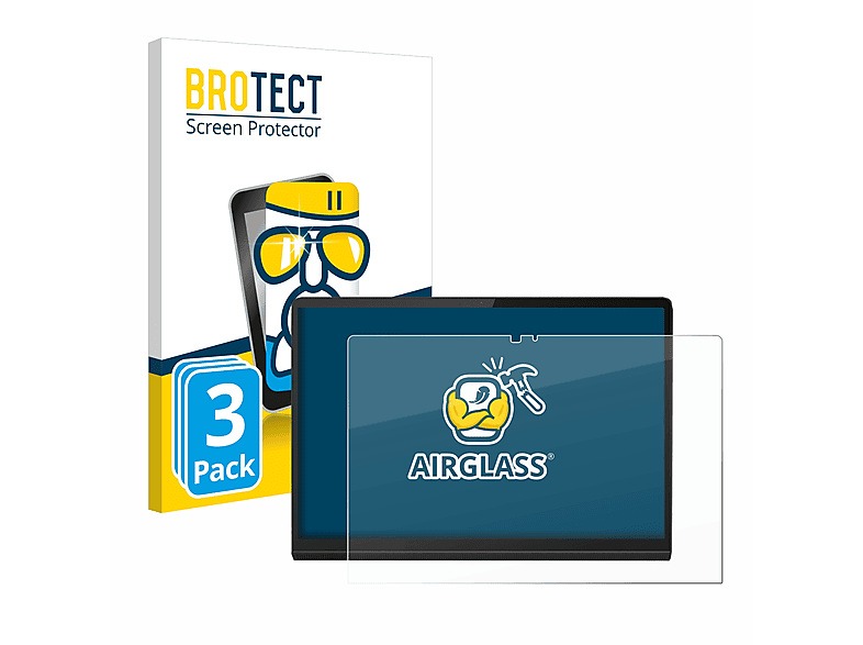 BROTECT 3x Airglass klare Schutzfolie(für Lenovo Yoga Tab 13)