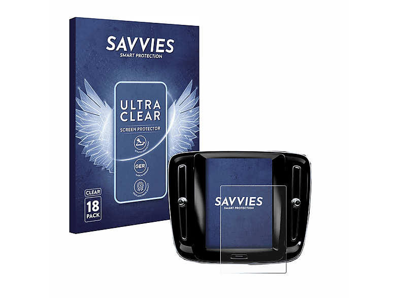 SAVVIES 18x klare Schutzfolie(für Volvo XC40 2018-2020) Sensus Connect 8.7