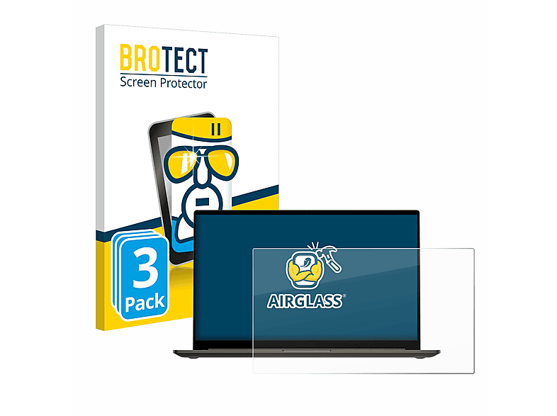 BROTECT 3x Airglass klare Schutzfolie(für Samsung Galaxy Book3 15.6\