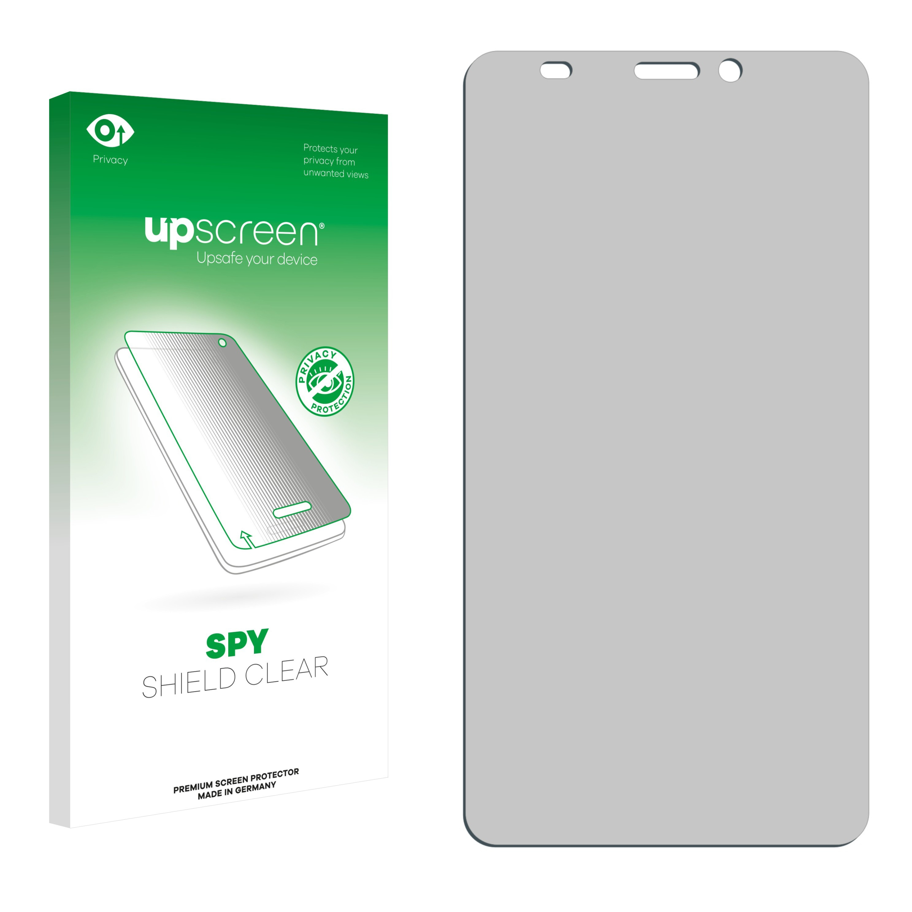 UPSCREEN Anti-Spy Schutzfolie(für Mediacom S552U) Duo PhonePad
