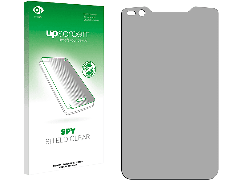 UPSCREEN RugGear RG760) Anti-Spy Schutzfolie(für