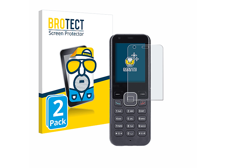 BROTECT matte 4G) MobiWire Schutzfolie(für 2x HomePhone