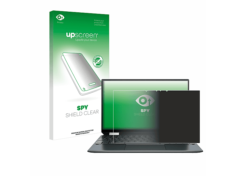 UPSCREEN Anti-Spy Schutzfolie(für HP 13-aw0117na) x360 Spectre