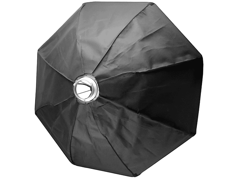 120cm AYEX Schirm-Softbox Silber-Schwarz mit Bowens-Anschluss, Octagon Bowens,