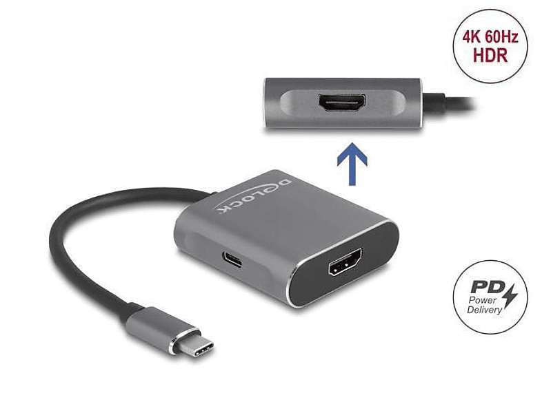 DELOCK 87805 USB Splitter, Grau | USB Kabel