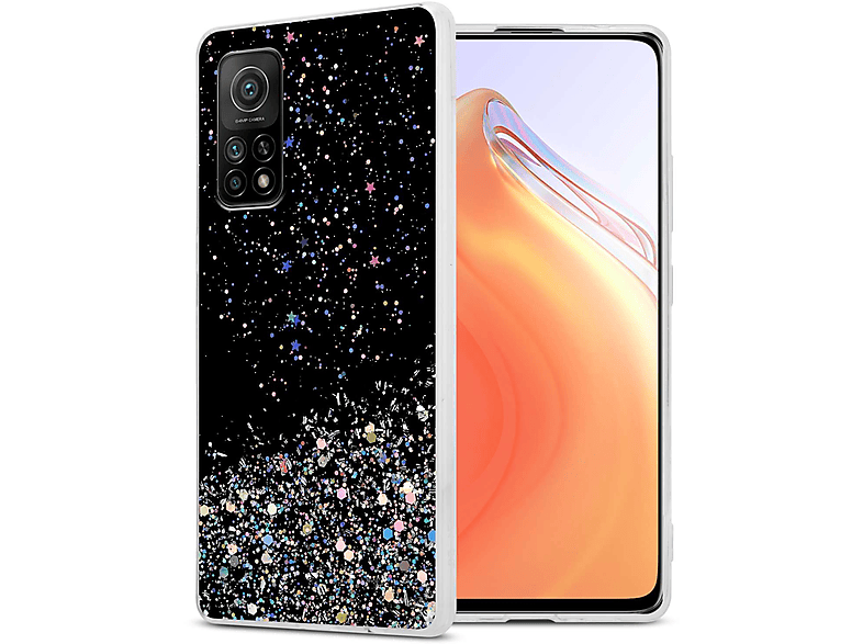 CADORABO Schutzhülle mit funkelnden Glitter, Backcover, Xiaomi, Mi 10T ...