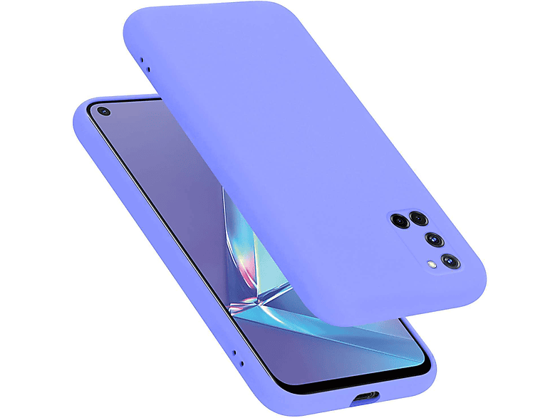 CADORABO Hülle im Liquid Silicone Case Style, Backcover, Oppo, A72, LIQUID HELL LILA