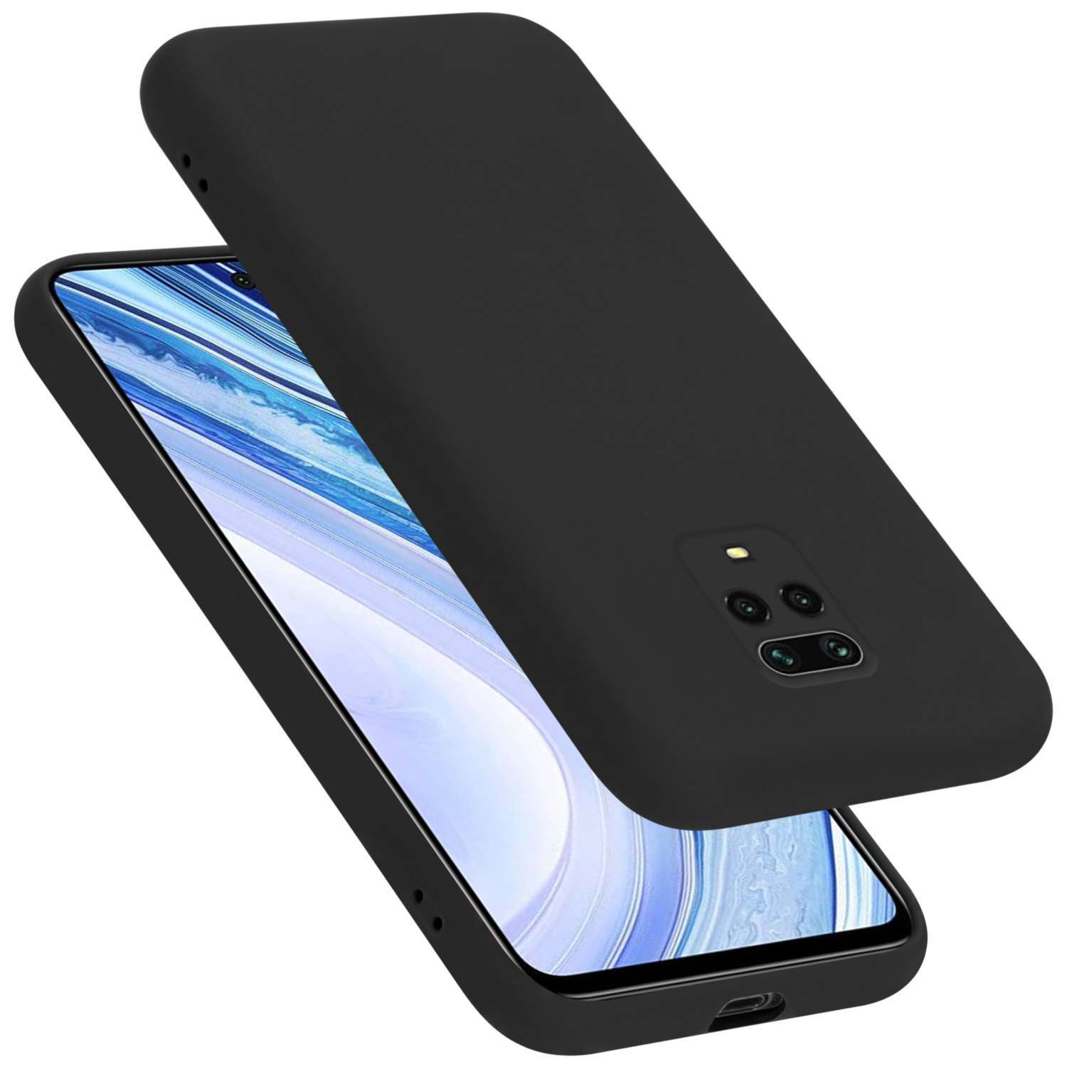 NOTE RedMi LIQUID / NOTE Case Hülle im Silicone PRO 9 Style, Liquid 9S, CADORABO SCHWARZ Backcover, Xiaomi,