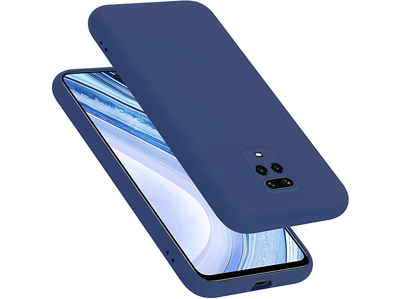 CADORABO Hülle Xiaomi, Style, Liquid PRO RedMi Backcover, Silicone NOTE 9S, NOTE Case BLAU / LIQUID im 9