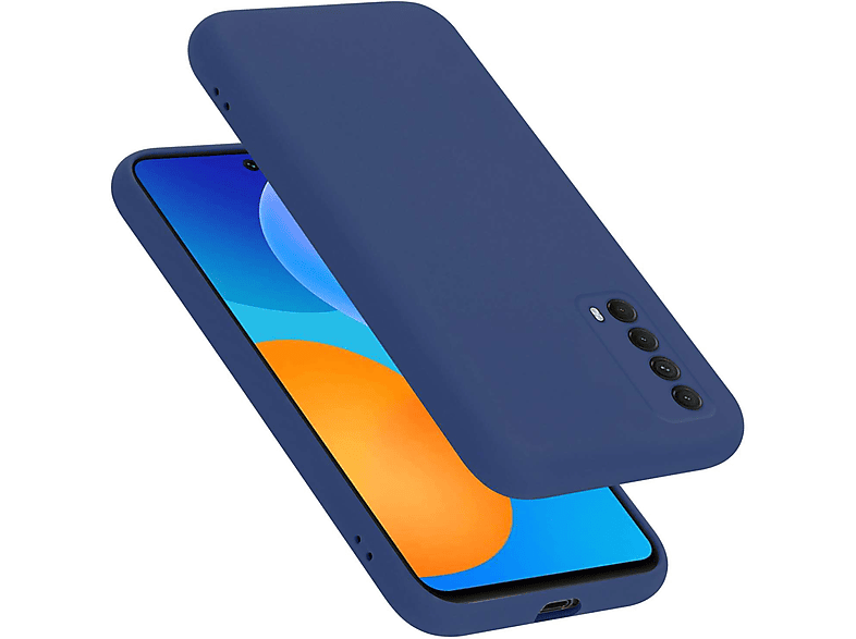 CADORABO Hülle im Liquid Case SMART Backcover, Silicone P Huawei, LIQUID BLAU Style, 2021