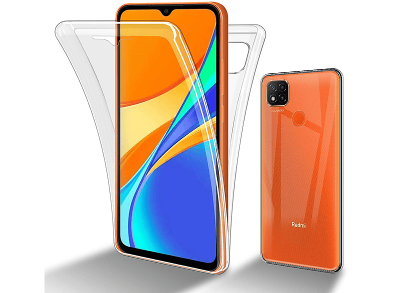 COVER 360° PER XIAOMI REDMI NOTE 9 5G CUSTODIA FRONTE RETRO TRASPARENTE IN TPU - Foto 9