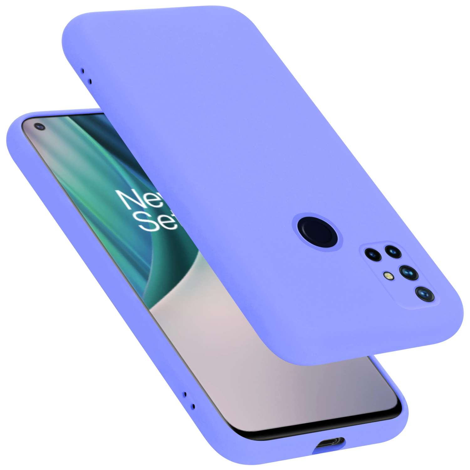 OnePlus, HELL LIQUID Liquid Backcover, Hülle N10 Style, Nord im CADORABO 5G, Case LILA Silicone