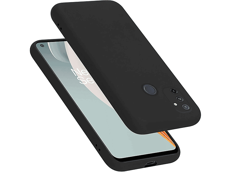 Case Hülle Silicone CADORABO OnePlus, LIQUID Style, Backcover, Nord im Liquid N100, SCHWARZ