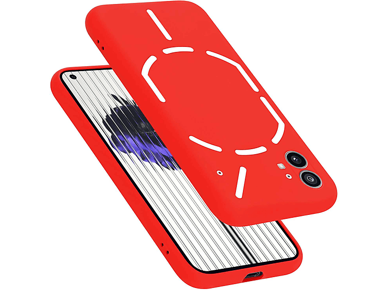 CADORABO Hülle LIQUID im ROT Nothing, Case Phone Silicone (1), Backcover, Liquid Style