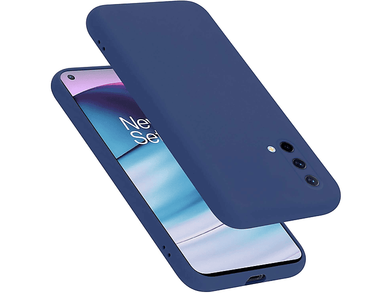 CADORABO Hülle Liquid Style, LIQUID OnePlus, im 5G, Backcover, Nord Case CE Silicone BLAU