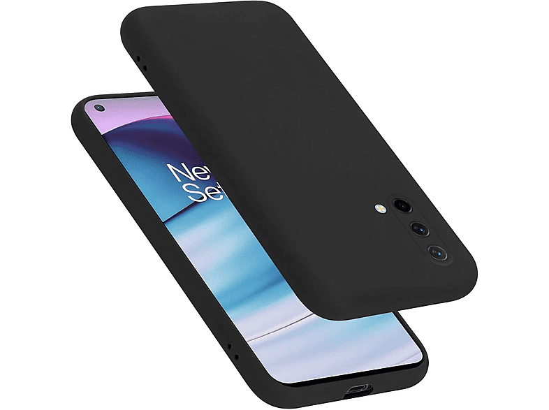 Silicone OnePlus, Liquid Hülle Nord Style, im Case CADORABO Backcover, CE LIQUID SCHWARZ 5G,