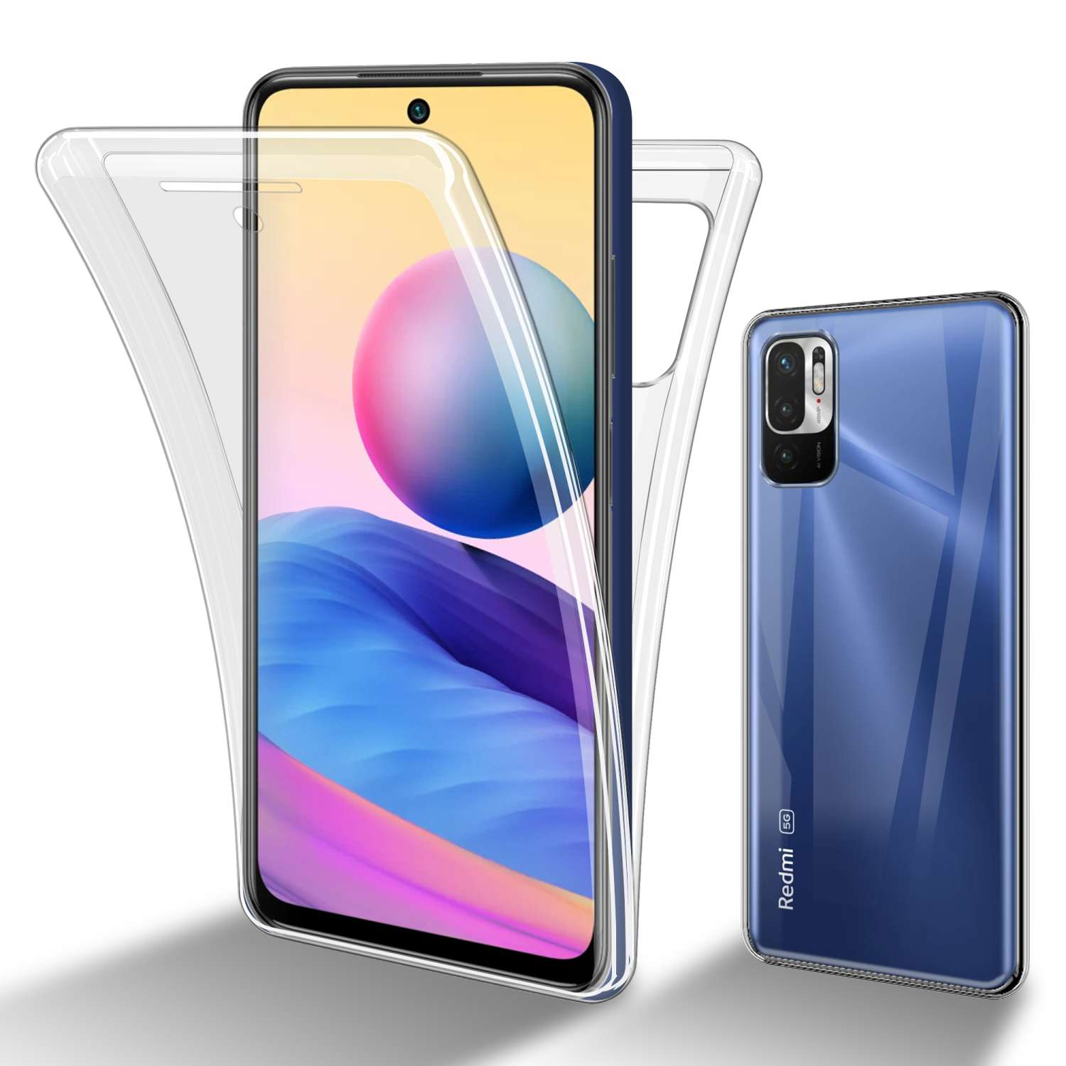 CADORABO Cover 360° Full Body, CUSTODIA Per RedMi NOTE 10 5G / POCO M3 Pro 5g Transparente 136017907 - Foto 7