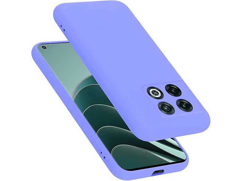 CADORABO Hülle Liquid OnePlus, LIQUID im Style, Backcover, 5G, Case PRO 10 LILA Silicone HELL