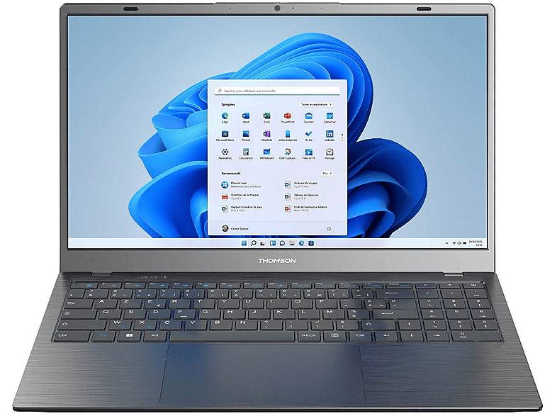 THOMSON Neo| Core i3 4.1 GHz | Windows 11, Laptop mit 15,6 Zoll Display, Intel® Core™ i3 Prozessor, 8 GB RAM, 256 GB SSD, Grau