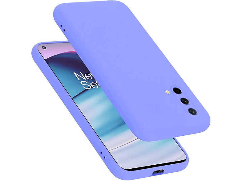 CADORABO Hülle im Liquid Silicone Case Style, Backcover, OnePlus, Nord CE 5G, LIQUID HELL LILA