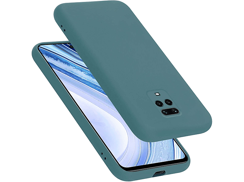 CADORABO Hülle im Liquid Silicone Case Style, Backcover, Xiaomi, RedMi NOTE 9 PRO / NOTE 9S, LIQUID GRÜN