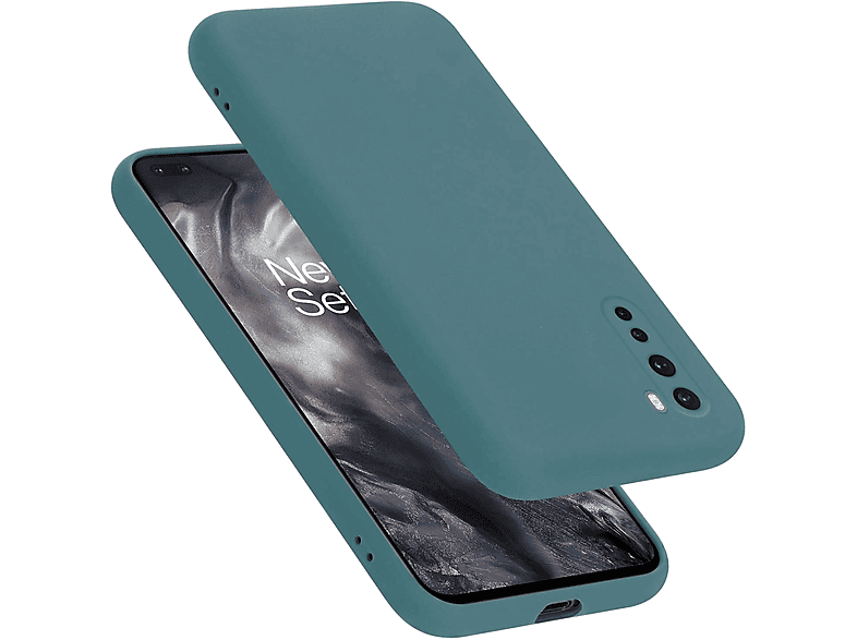 Backcover, Silicone Hülle LIQUID Case OnePlus, CADORABO Liquid Nord, im Style, GRÜN