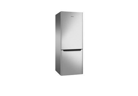 | Kühl-Gefrierkombination Kühlschrank freistehend hoch, Edelstahloptik MediaMarkt 205L, 1140 automat (E, Grau) breit Abtauen AMICA 54cm mm